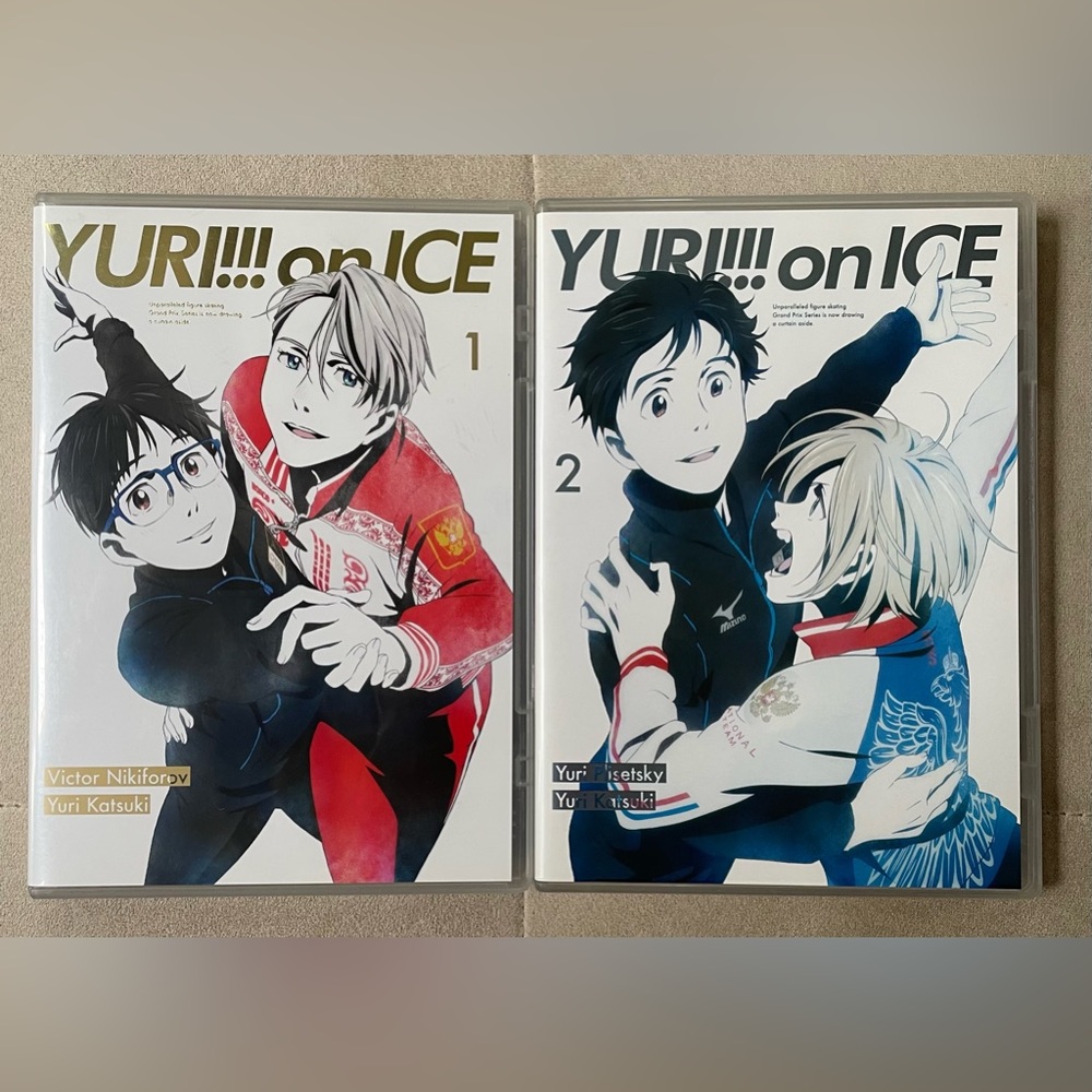 Yuri!!! On Ice dvds 1-2 (episodes 1-2, 3-4)